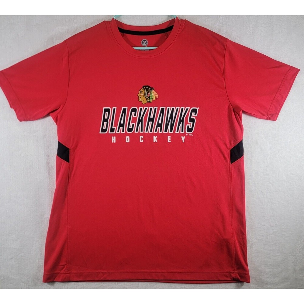Chicago Blackhawks Large Shirt Officially Licensed NHL Short Sleeve Hockey Tee - Picture 1 of 9
